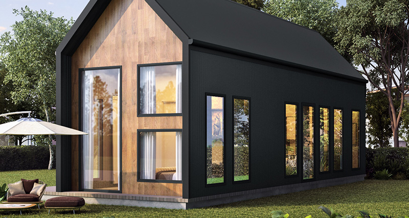 black cabin design